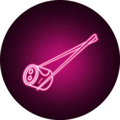 Neon Sushi Sign Sticker