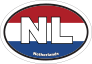 Netherlands Nl Flag Oval Sticker