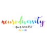 Neurodiversity Awareness Month Rainbow Lettering Sticker