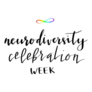 Neurodiversity Celebration Week Hand Lettering Sticker
