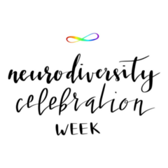 Neurodiversity Celebration Week Hand Lettering Sticker