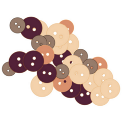 Neutral Buttons Sticker