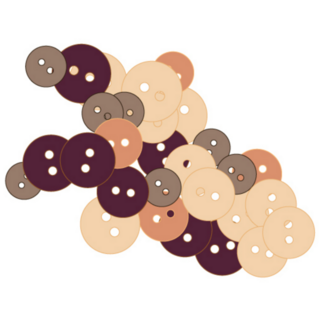 Neutral Buttons Sticker