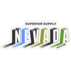 Nevada City Typography Sticker