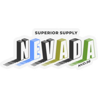 Nevada City Typography Sticker