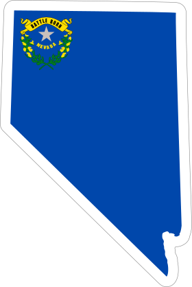 Nevada Flag State Sticker