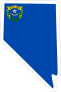 Nevada Flag State Sticker