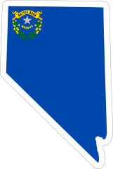 Nevada Flag State Sticker