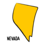 Nevada Map Outline Hand Drawn Sticker