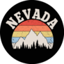 Nevada Mountains Peaks Illustration Sticker