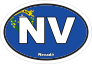 Nevada Nv State Flag Oval Sticker