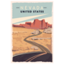 Nevada Retro Poster Sticker