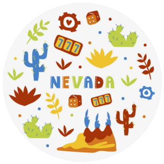 Nevada State Symbols Sticker