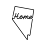 Nevada Us State Outline Map Lettering Sticker