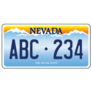 Nevada Vehicle Licence Plate Sticker