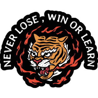 Never Lose Tiger Sticker