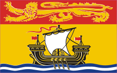New Brunswick Flag Sticker
