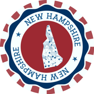 New Hampshire Badge USA Sticker