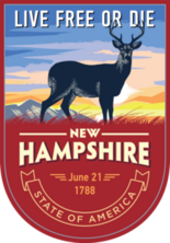 New Hampshire Banner Sticker