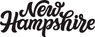 New Hampshire Calligraphy Sticker