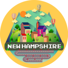 New Hampshire - City Cartoon Sticker