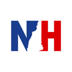New Hampshire Initials And Map Sticker