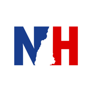 New Hampshire Initials And Map Sticker