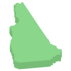 New Hampshire Isometric Map Sticker