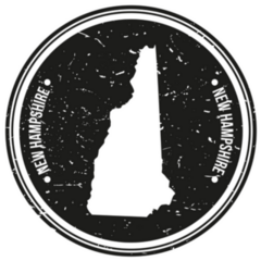 New Hampshire Map Symbol Sticker