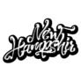 New Hampshire Modern Calligraphy Sticker