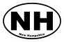 New Hampshire Nh Oval Sticker