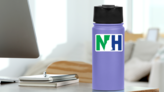New Hampshire NH State Sticker on a Water Bottle (New) example
