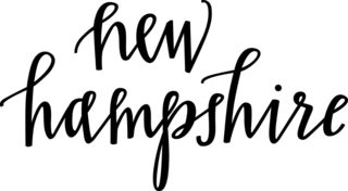 New Hampshire Text Sticker