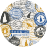 New Hampshire, Usa Set Of Stamps Travel Sticker
