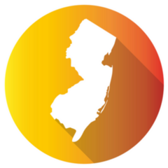 New Jersey Gradient Sticker