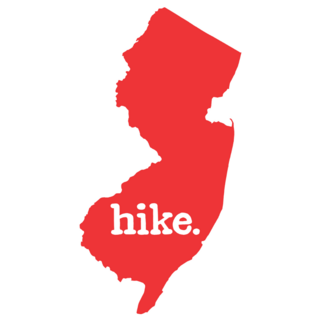 New Jersey Hike State Sticker