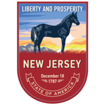 New Jersey Horse Emblem Sticker