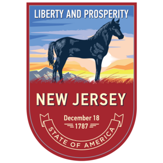 New Jersey Horse Emblem Sticker