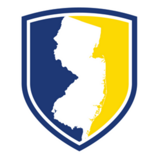 New Jersey Map And Shield Logo Sticker