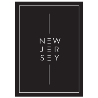 New Jersey Typography Sticker
