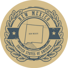 New Mexico Badge USA Vintage Sticker