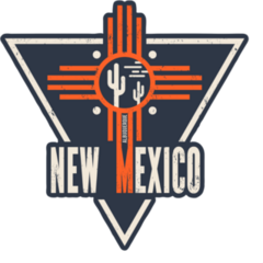 New Mexico Cactus Cross Sticker