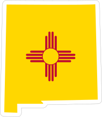 New Mexico Flag State Sticker