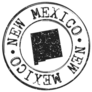 New Mexico Passport Round Stamp Sticker