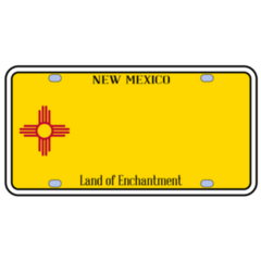 New Mexico State License Plate Sticker