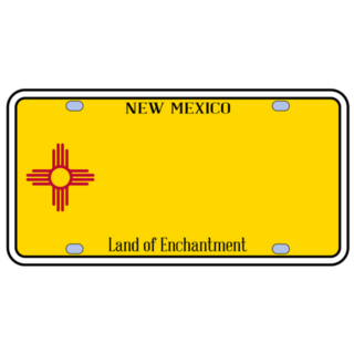New Mexico State License Plate Sticker
