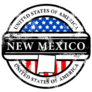 New Mexico USA Round Badge Sticker