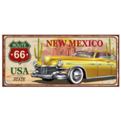 New Mexico Vintage Metal Car Sign Sticker