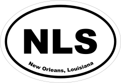 New Orleans, Louisiana Oval Stickers