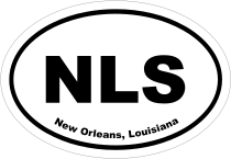 New Orleans, Louisiana Oval Stickers